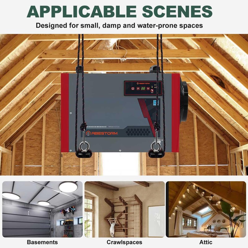 Hanging Kit for Dehumidifiers in Crawl Spaces & Basements |