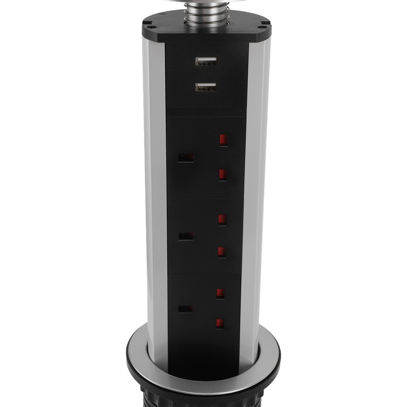 Pop Up Outlet Socket Recessed Retractable Power Strip Charging Station