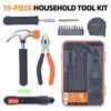 Finder Small Tool Kit 19 Piece General Household Tool Set,