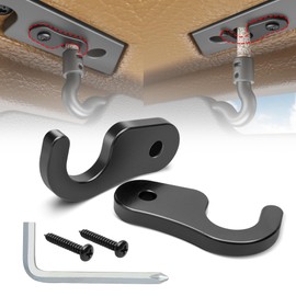 RED WOLF Sun Visor Repair Kit Fit for Jeep Wrangler JK 2018, JL 2018-2023, Gladiator 2020-2023 Visor Pivot Fixes, Aluminum Alloy Sun Visor Clip Restore Prevent Sagging w/Screws Wrench 2PCS