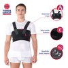 Men's chest corset with chest strap with braces. Ideal for