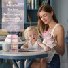 Termichy Milchpulver Portionierer Baby Stapelbar Milchpulver Aufbewahrungsbox 2 Stück (Babyrosa-2)
