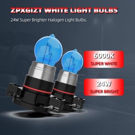 ZPXGIZT Fog Light Bulbs Fit For GMC Sierra 1500 2007-2015, 5202 High Performance Fog Lights Halogen Light Bulb, 6000K White Light, Pack of 2