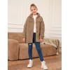 Haloumoning Girls Fuzzy Fleece Jacket Casual Button Down Sherpa Overcoat