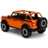 2021 Ford Bronco DCD Open-Top Orange with Black Stripes Hood