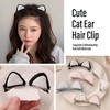 GFDSJKLCTH Cute Black plush cat ear headband hair accessory set