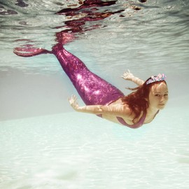 BAHABY Mermaid Crown for Girls Little Mermaid Birthday Decorations Seashell Mermaid Tail Tiaras for Women Girls Mermaid Costume Princess Crown- Pink