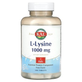 KAL Cal L-lysine 1,000mg 100 tablets supplement, KAL Cal L-lysine 1,000mg 100 tablets supplement / KAL 칼 L-라이신 1 000mg 100정 보충제, KAL 칼 L-라이신 1,000mg 100정 보충제