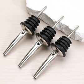 JBtek (12 Pack Stainless Steel Classic Bottle Pourers w/Tapered Spout