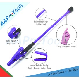 AAProTools 2 Purple Helping Hands Bracelet Helper Stick Tool Aids Women with Bracelet, Watch Clasps, Ties, Zippers