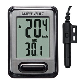 CATEYE Velo 7 Bike Computer – Entry-Level Wired Speedometer Perfect for Beginner Cyclists, Auto Start/Stop, Easy Setup for Road, MTB, Gravel Bikes, 3 Year Battery Life