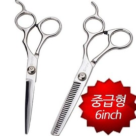 Intermediate Simple Hairdressing Scissors Cutting Scissors (Thinning Scissors) Thinning Scissors Tag-W050626 / 중급형 심플 미용가위 커트가위 (숱가위)틴닝가위 택-W050626