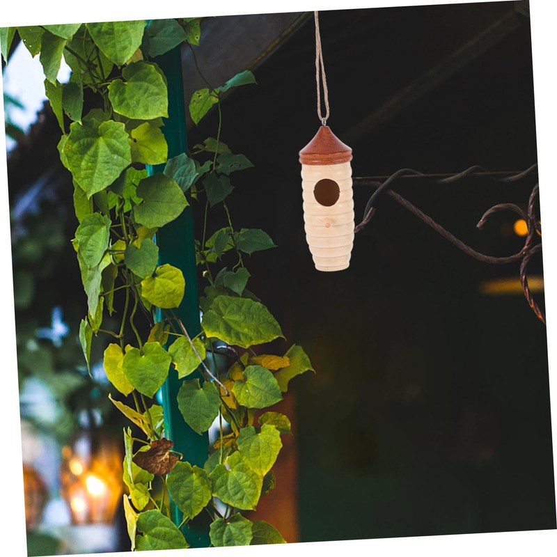 CIYODO Detailed Design Hummingbird House Bird Nest Outdoor Garden Swing
