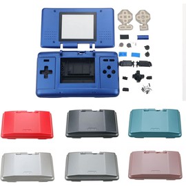 Melocyphia Full Housing Case Cover Shell with Buttons for NDS Console Replacement (Silver)