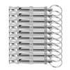 10PCS Adjustable Dog Whistle Trainer Sound Waves Stainless Steel Pet