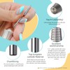 HYTOOS Fine Long 5 in 1 Nail Drill Bits, 20mm