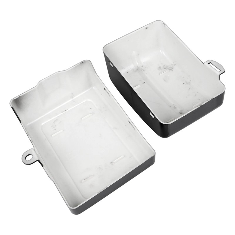 Unbranded Gloss Black Battery Box Side Covers For Harley Dyna