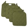 HSOFTIFY 100% Linen Pot Holders for Kitchen Set of 4,