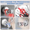 Adjustable Shower Head Holder, Bathroom Suction Cup Bracket for Handheld