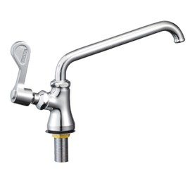 SANEI A5370L-13 Standing Upward Free-Up Faucet for Kitchens, Left Handle, Double Article Screw Specifications, One-touch Open/Close, Sink Spacious