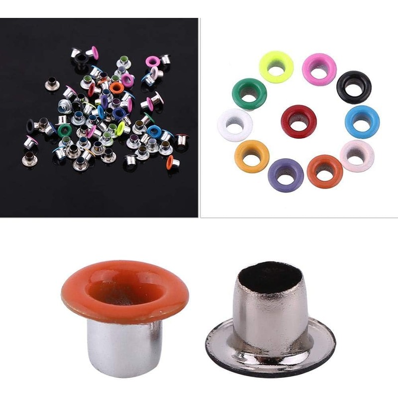 caak Double-sided Grommets, Grommets, Approximately 200 Pieces Set, Bottom Stud