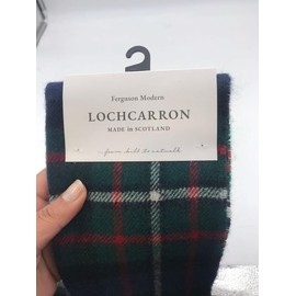 BRAW CLANS TARTANS Scarf - Ferguson Modern - Scottish Tartans - 100% Lambswool - Extra Long Scarves - 24 * 180 cm - Made in Scotland