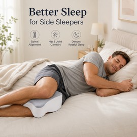 Knee Pillow for Side Sleepers – Slow Rebound Comfort Support for Better Leg Positioning