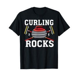 Curling rocks Broom curler Winter ice Sports lover Curling T-Shirt