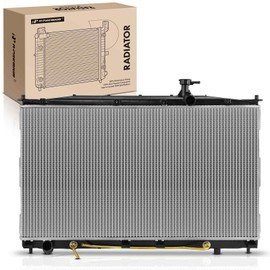 A-Premium Engine Coolant Radiator Assembly with Transmission Oil Cooler Compatible with Hyundai Santa Fe 2007 2008 2009, 2.7L 3.3L