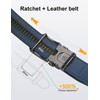 JUKMO 1.5" (38mm) Leather Ratchet Belt for Men in Gift