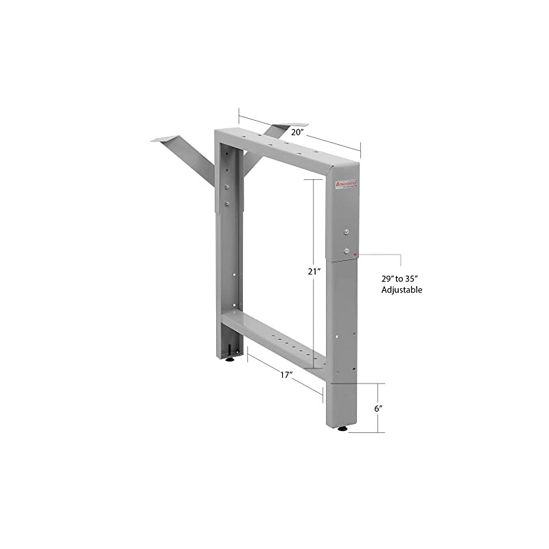 Workbench Table Frame Leg - Center Leg - 20" Depth