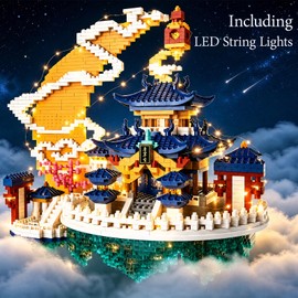 Micro Building Blocks Set for Adults with LED Lights - Moon Palace Kit