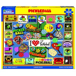 White Mountain Puzzles - Pickleball - 1000 Piece Jigsaw Puzzle