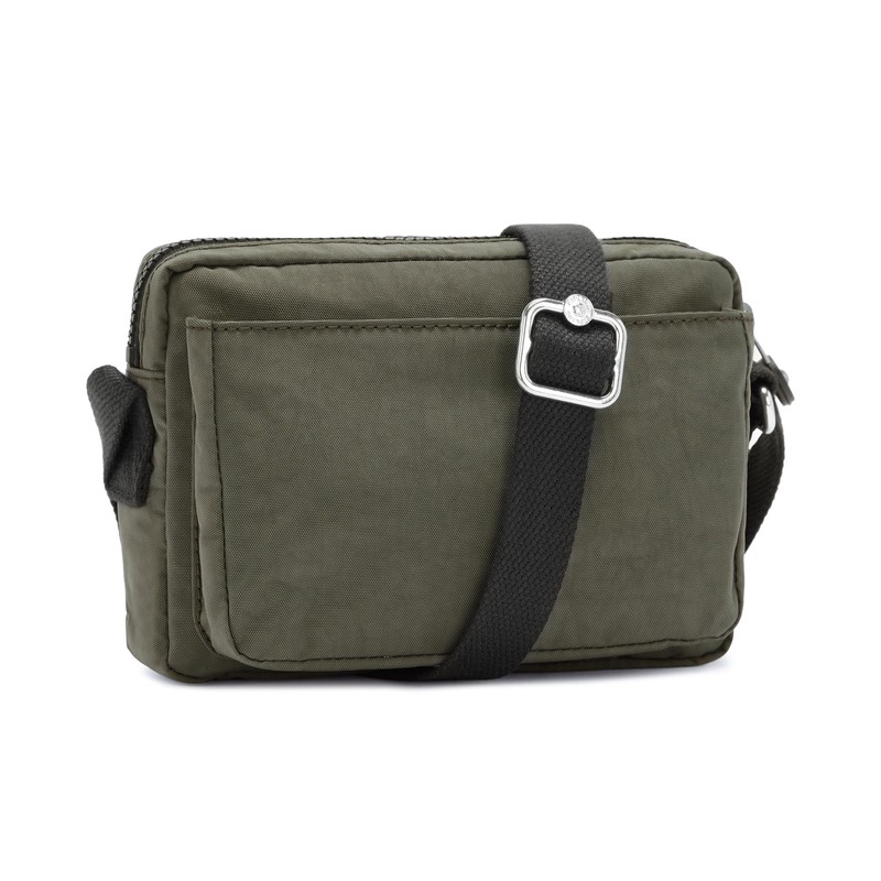Kipling Women's Abanu Crossbody, Green Moss, 20x13.5x7.5 Centimeters (B x