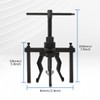 CMTOOL Bearing Puller Tool 3 Jaw Pilot Bearing Removal Tool