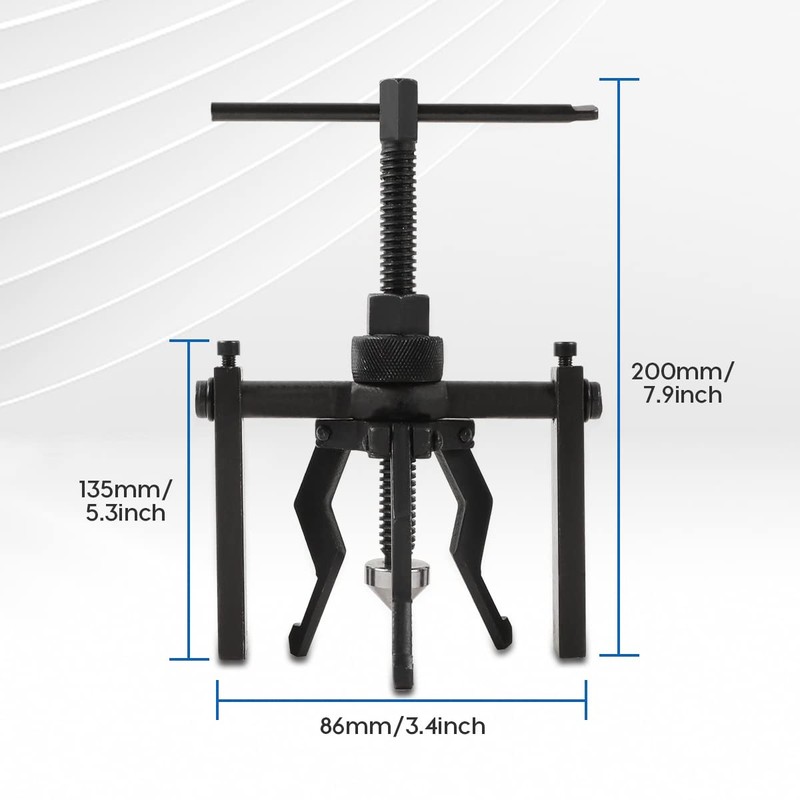 CMTOOL Bearing Puller Tool 3 Jaw Pilot Bearing Removal Tool