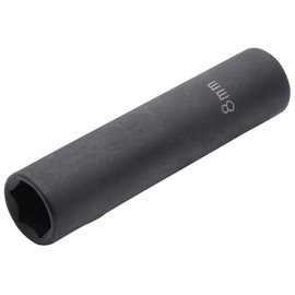 SW-Stahl IMPACT 8mm Extra Long Socket Spanner with 6.3mm (1/4") Drive S3224-1