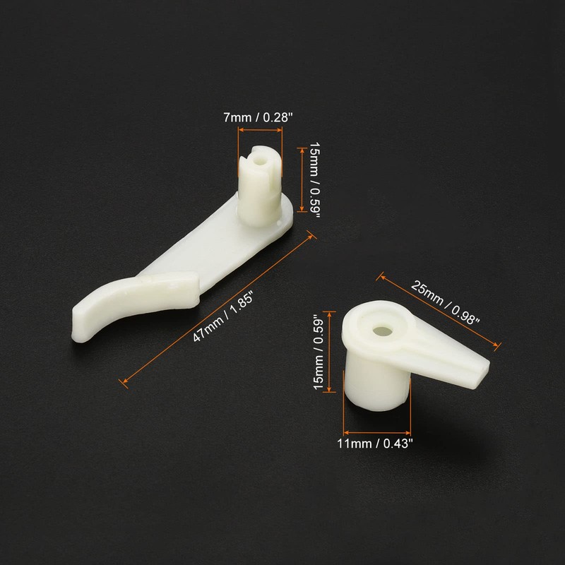 PATIKIL 3.5mm Lamp Shade Clips for Ceiling Flush Mount, 6