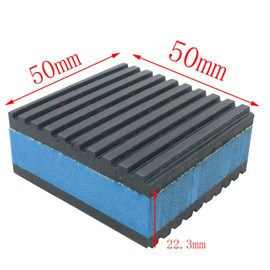 CHENJIN 4PCS Air Compressor Vibration Damping Cushion 2x2x7/8 Inches Rubber Vibration Damping Cushion Noise Reduction Buffer Cushion Air Conditioner Vibration Isolation Cushion for 3D Printers