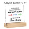 Funny Office Gifts Clear Desk Decorative Sign Office Humor Acrylic