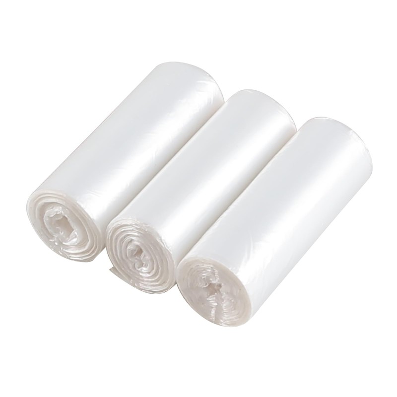 Qskely 5 L Bin Bags, Small Bin Liner, Clear Trash