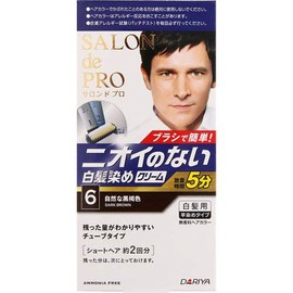Salon de Pro Men's Speedy 6 Unscented Hair Color, Natural Black Brown, 1.4 oz (40 g) + 1.4 oz (40 g)