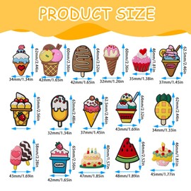 Bofanze 16 PCS Fridge Magnets Cartoon 3D Food Fridge Magnets Decorative Resin Magnets Kids Fridge Magnet Kits Funny Creative Refrigerator Magnets for Refrigerators, Whiteboard,Cabinets