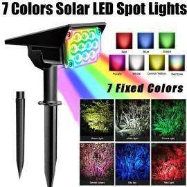 T-SUN 8× Solar Spot Lights Color Changing Outdoor Garden Lawn Pathway Lamp IP65