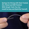 Window Screen Tension Spring Corner Clips 30 PCS 1/4 Inch