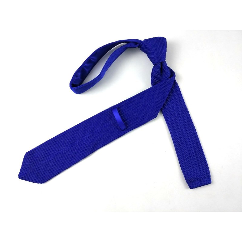 F NODE Knit Tie, Narrow Tie, Simple, Plain, Sword Point,