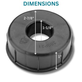 3" to 1" Core Adapter (1 Pair) for Label, Sticker, & Kraft Paper Rolls. Allows Label Rolls with 3" Cores to be Mounted on Dispensers - Compatible with 1" Axles
