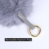 S.ROMZA Pom Pom Keychain Artificial Faux Fur Ball Keychains Fluffy