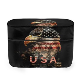 Pzuqiu USA Flag Eagle 40lb Propane Tank Covers Waterproof & UV Resistant Gas Cylinder Cover Truck Camper Cover Easy to Clean