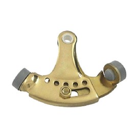Deltana Hinge Pin Stop,Hinge Mounted,Adjustabl, Polished Brass